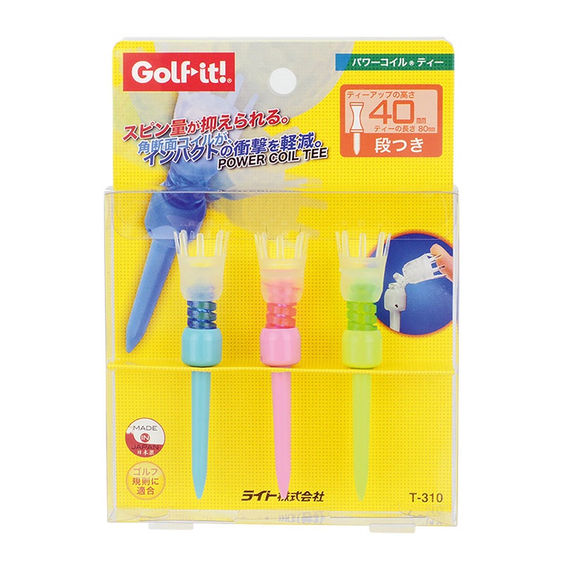 GOLF LITE T-310 Power Coil Tee 80mm