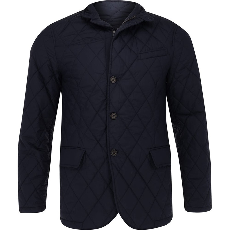 Matte Fine Poly Quilted Sportcoat Jacket