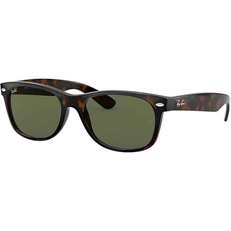 New Wayfarer Sunglasses|Tortoise|G15 Green