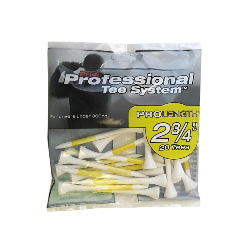 Pride Sports – Wooden Tee – Pts Green Grass 2.34 (20Pc) – White