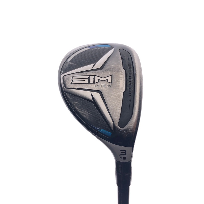 Used TaylorMade SIM Max 3 Hybrid / 19 Degrees / Stiff Flex