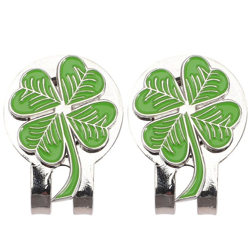 2Pcs Portable Golfs Ball Markers Decorative Golfs Hat Clips Portable Hat Markers Golfing Accessory