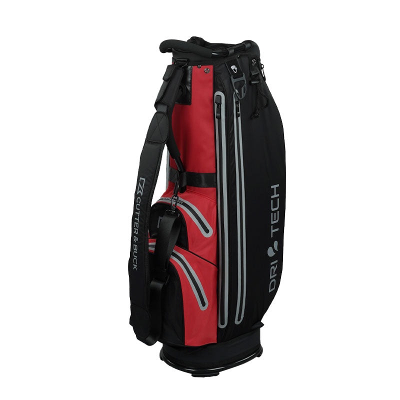 CUTTER & BUCK 9741-D 9 Waterproof Cart Bag (Black/Red)