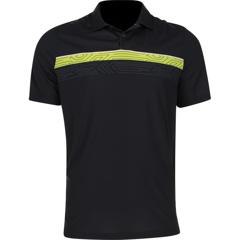 Print Layer Stripe Polo|Blackout|Ozone|Medium|Large