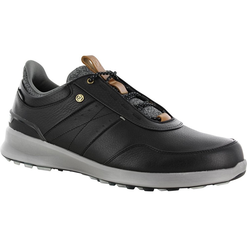 Stratos Spikeless Golf Shoes|Black/Black/Gray|Gray|8.5|7|7.5