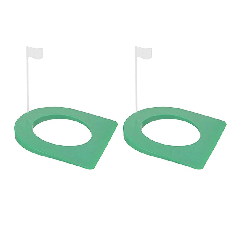 2 Pcs Golf Putting Cup And Flag Golf Putting Hole Practice Aids With Flag For Golf Putting Mat
