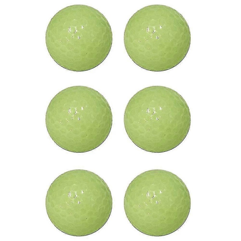 6pcs Glow Golf Balls compatible Night Sports Tournament Fluorescent Glowing In The Dark Golf Ball Long Lasting Bright Luminous Balls