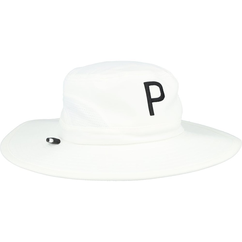 Aussie P Bucket Hat|Bright White|High Rise|Navy Blazer|One Size Fits Most