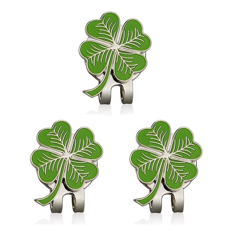 Four Leaf Clovers Golf Ball Marker With Golf Hat Clip Wholesale Golf