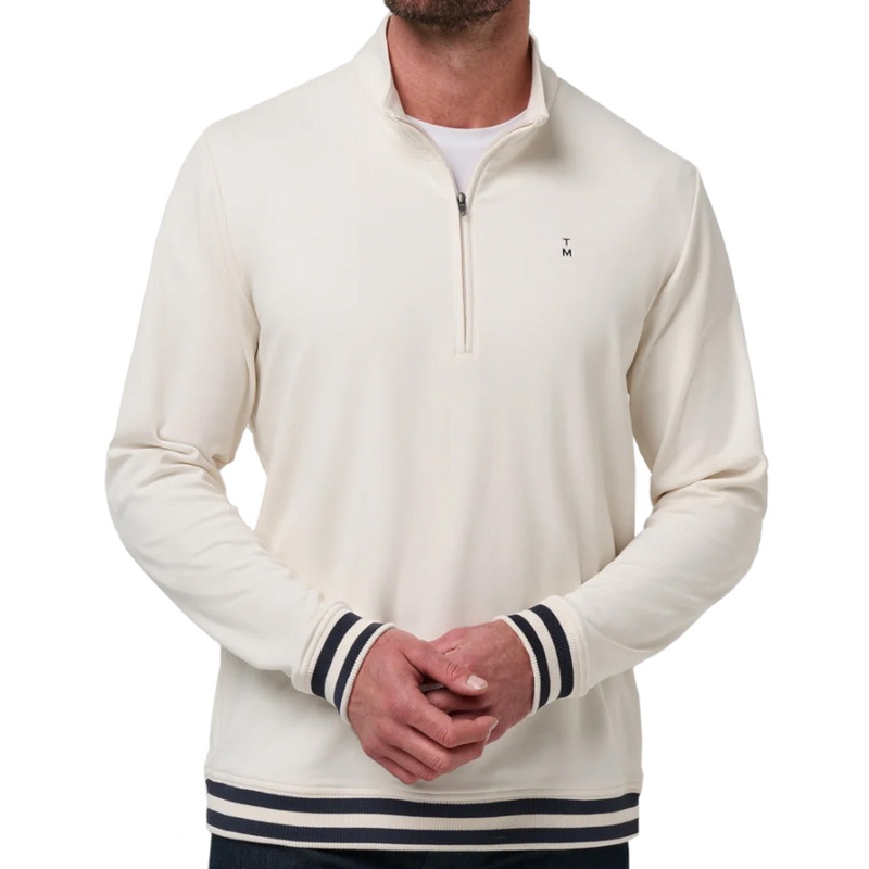 Happier Hour 1/4 Zip Pullover|White Solid Birch|Small|Medium|Large|X-Large|XX-Large|XXX-Large