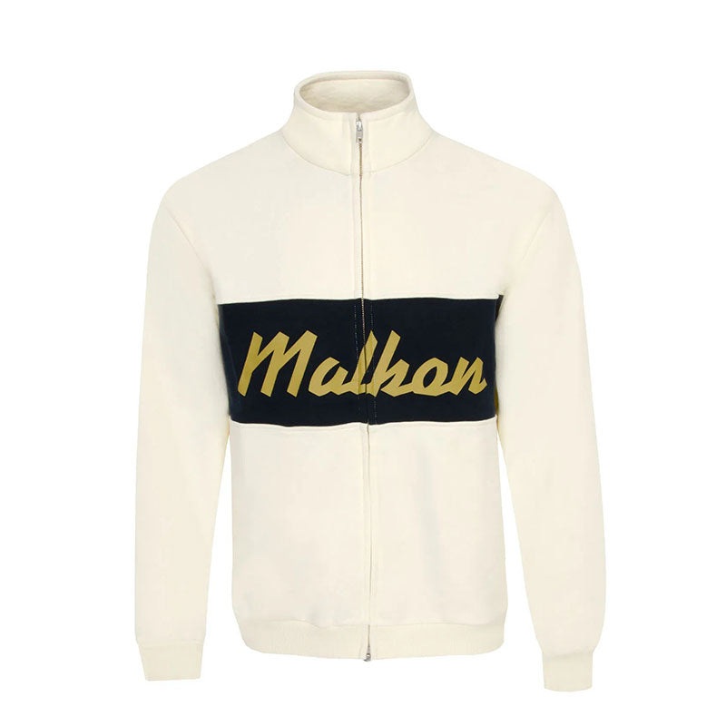 MALBON GOLF University Double Zip Men’s Jacket (Cream)