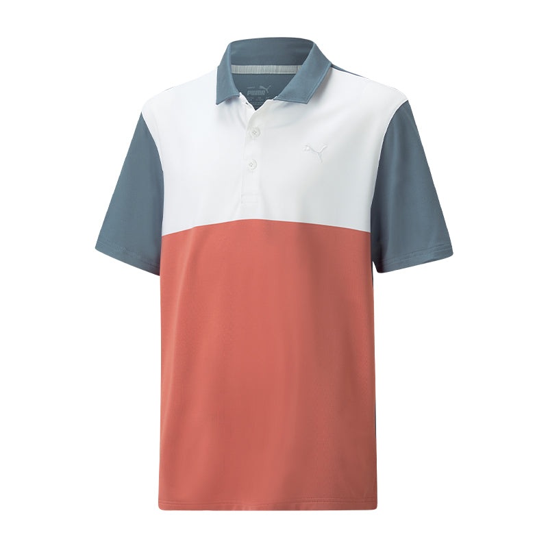 PUMA Cloudspun Colorblock Junior Polo (Heartfelt)