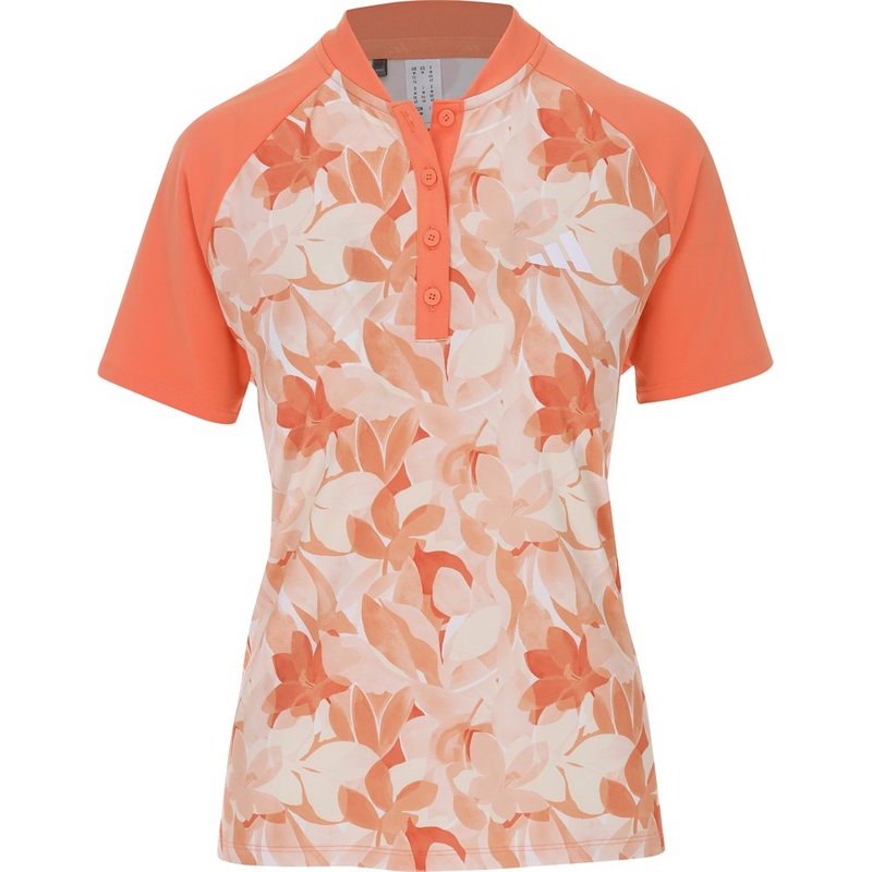 Women’s Floral Polo|Coral Fusion|Small