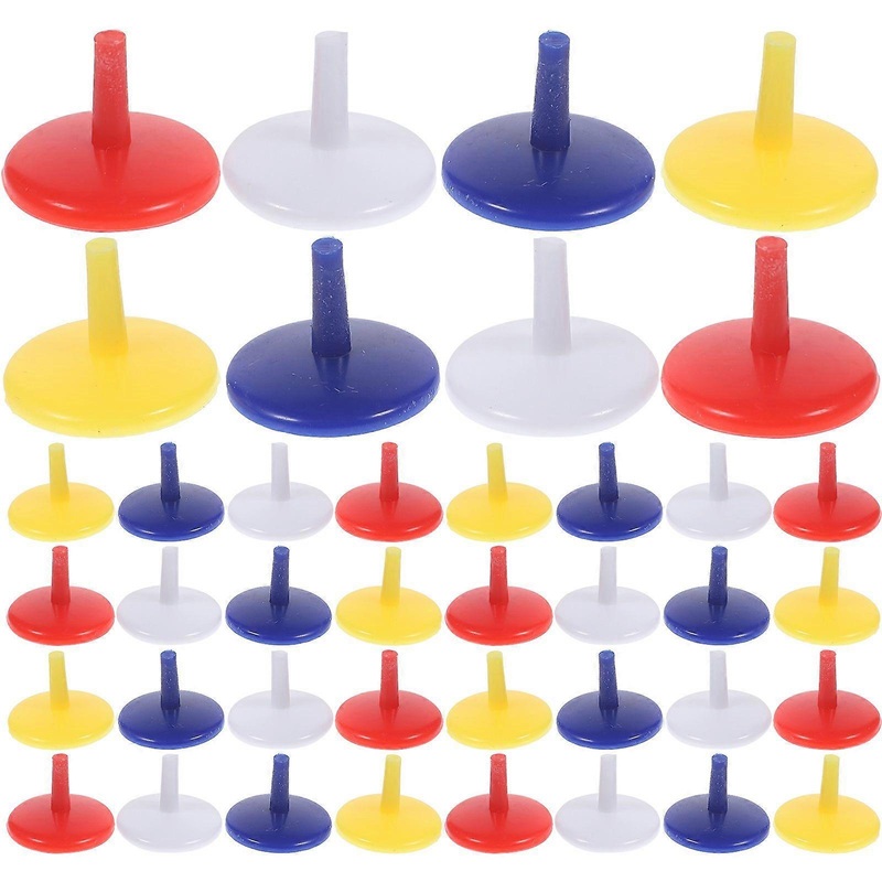 50pcs Round Shaped 0.71 Inch Plastic Ball Markers (Assorted Color)