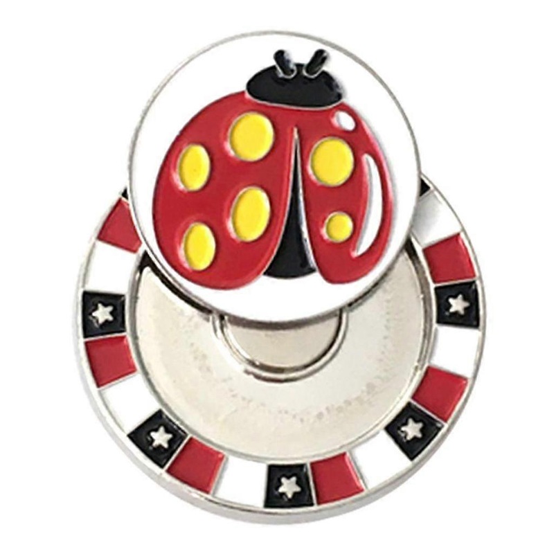 Hat Clip Zinc Alloy Ball Marker Brooch Position Signal Giveaways – , 35x35x4.2mm