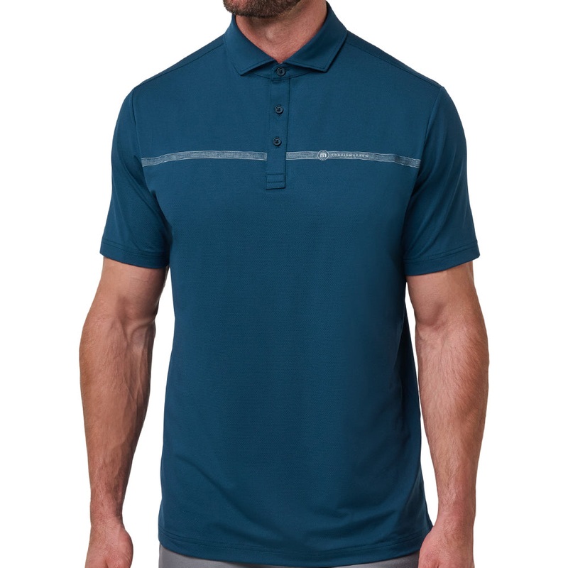 Heater Pro Chest Stripe Polo|Blue Solid Titan|Small|Medium|Large|X-Large|XX-Large|XXX-Large