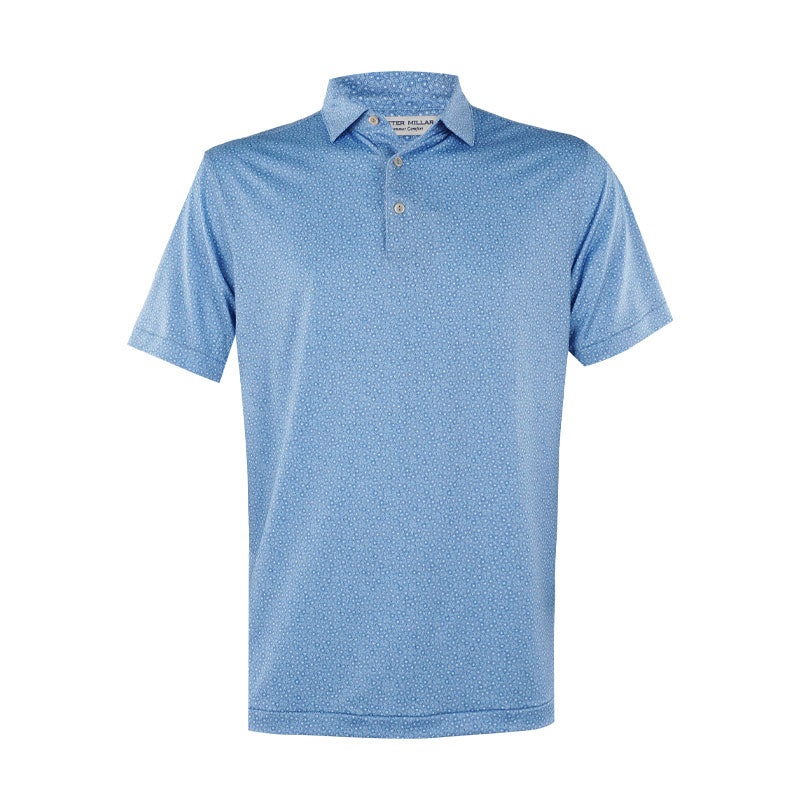PETER MILLAR Bristol Floral Men’s Polo (Blue Fade)