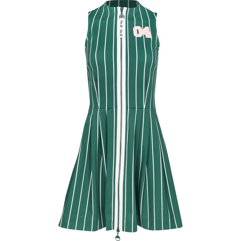 Women’s Erin Dress|Pinstripe Green|Pinstripe Indigo|X-Small|Large|Small|Medium|X-Large|XX-Large