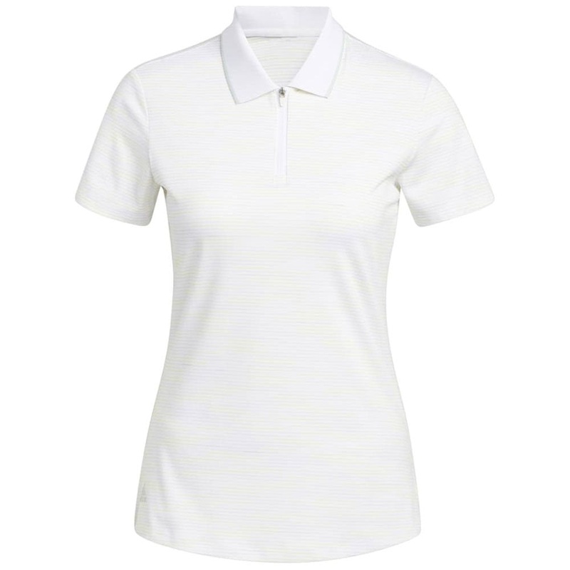 Women’s Novelty 1/4 Zip Polo|White|X-Small