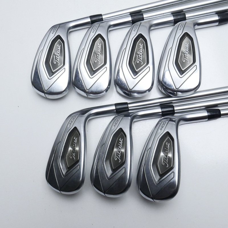 Used Titleist T400 Iron Set / 6 – PW + 43 + 49 / A Flex