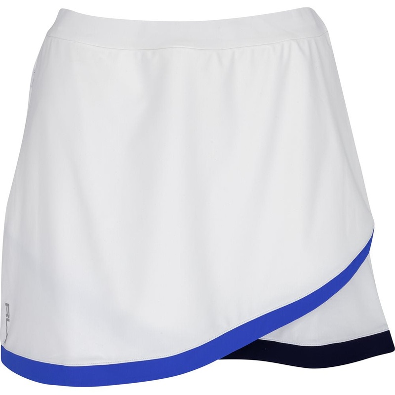 Women’s Dry Wicking Jersey Knit Wrap Petal Hemline Contrast Trim 17 Skort