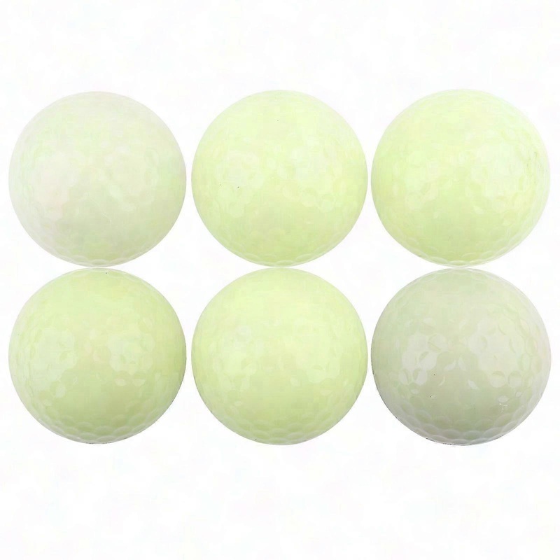 6pcs Glow in The Dark Golf Balls – Long Lasting Luminous Night Golf Balls