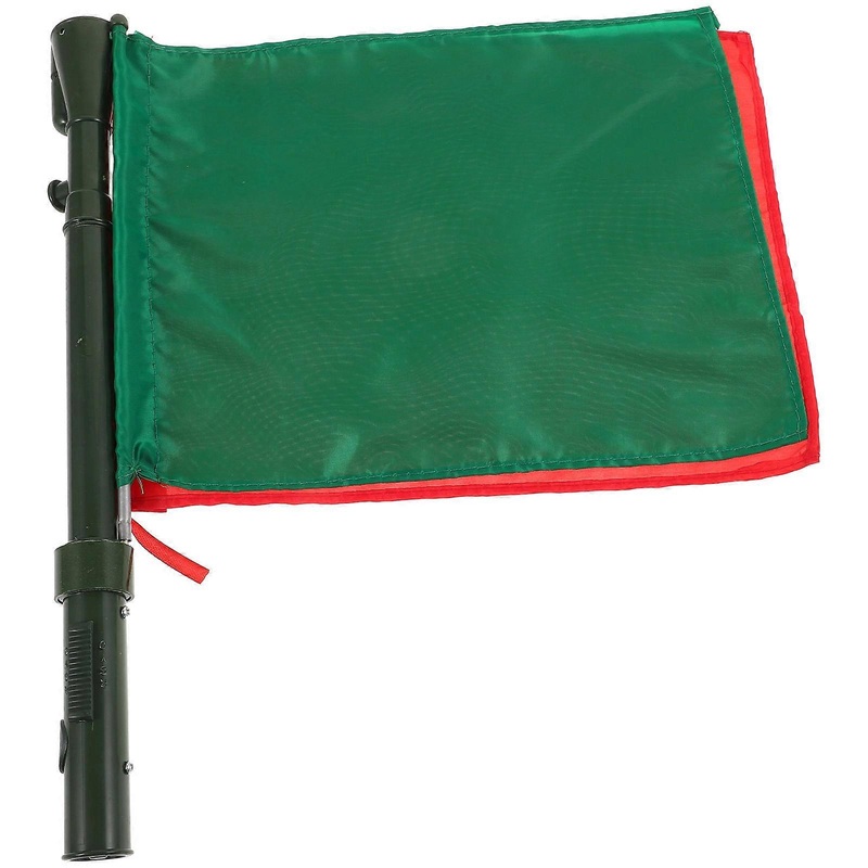 Field Events Match Practice Flags Multi Function Referee Flag Handheld Racing Flag Road Signal Flag Training Green 1Set