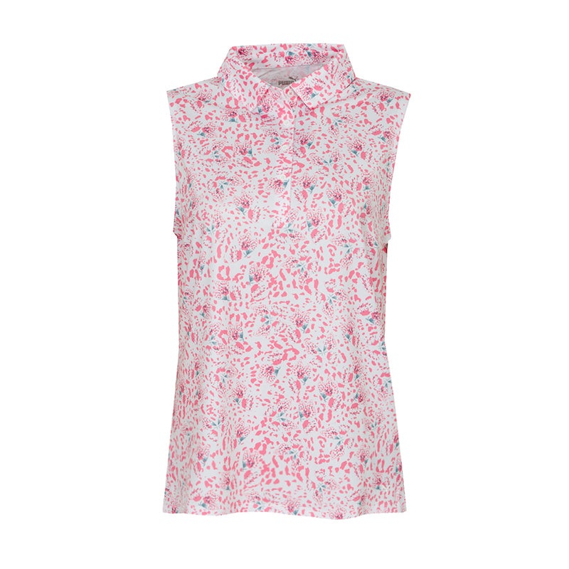 PUMA MATTR Mariposa Women’s Sleeveless Polo (Strawberry)