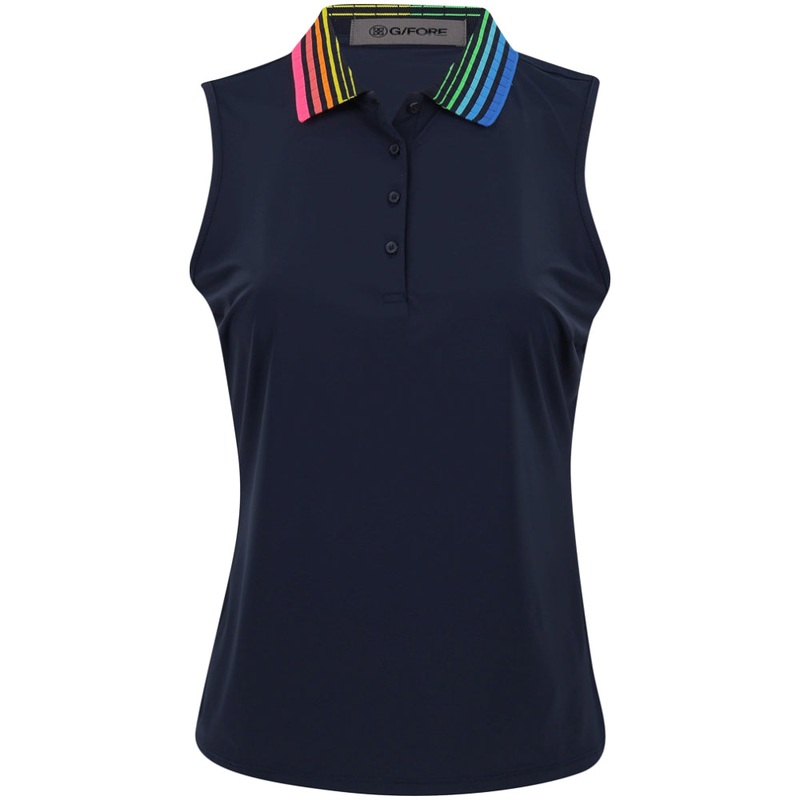 Women’s Gradient Collar Sleeveless Polo