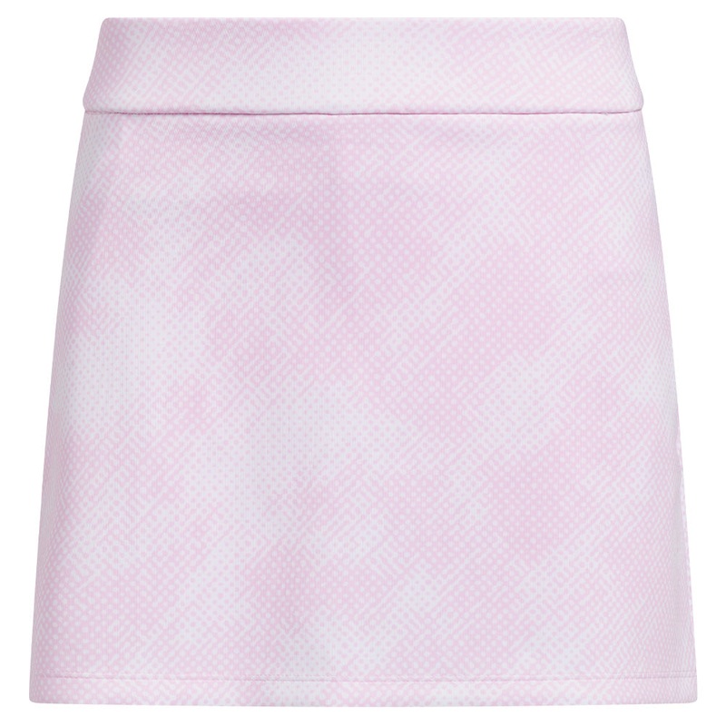 Girls’ Printed Skort|Pink Diagonal Clear Pink|White|X-Small|Small|Medium|Large|X-Large