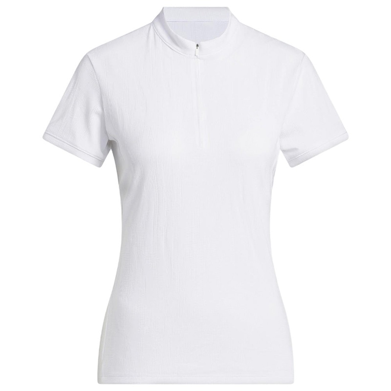 Women’s Go-To Jacquard 1/4 Zip Mock Neck Polo