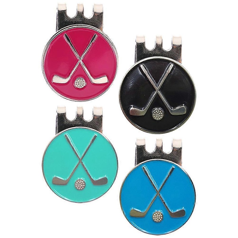 Convenient Golf Marker Metal Hat Clip For Golfing Zinc Alloy Rectangular Clip Magnetic Clipping