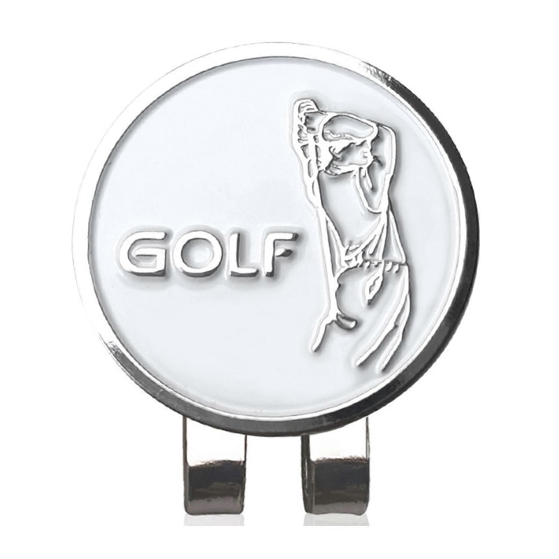 Golf Ball Marker with Standard Magnetic Hat Clip Funny Golf Ball Marker Hat Clip Golf Gifts Mens Women Golf Courts Tool