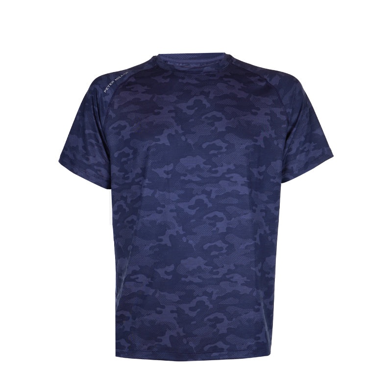 PETER MILLAR Aurora Camo Performance Men’s Shirt (Navy Blue)