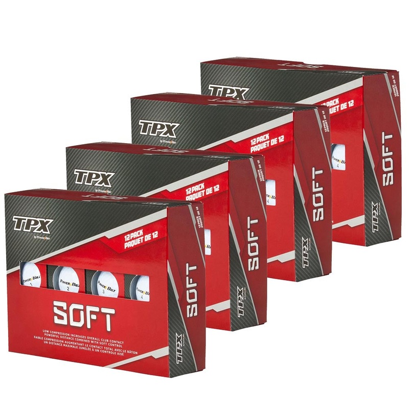 Powerbilt TPX Soft Feel Golf Balls – 4 Dozen