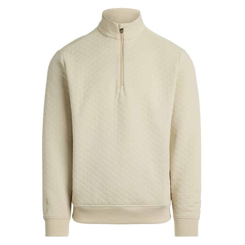 Quilted Double-Knit 1/2 Zip Pullover