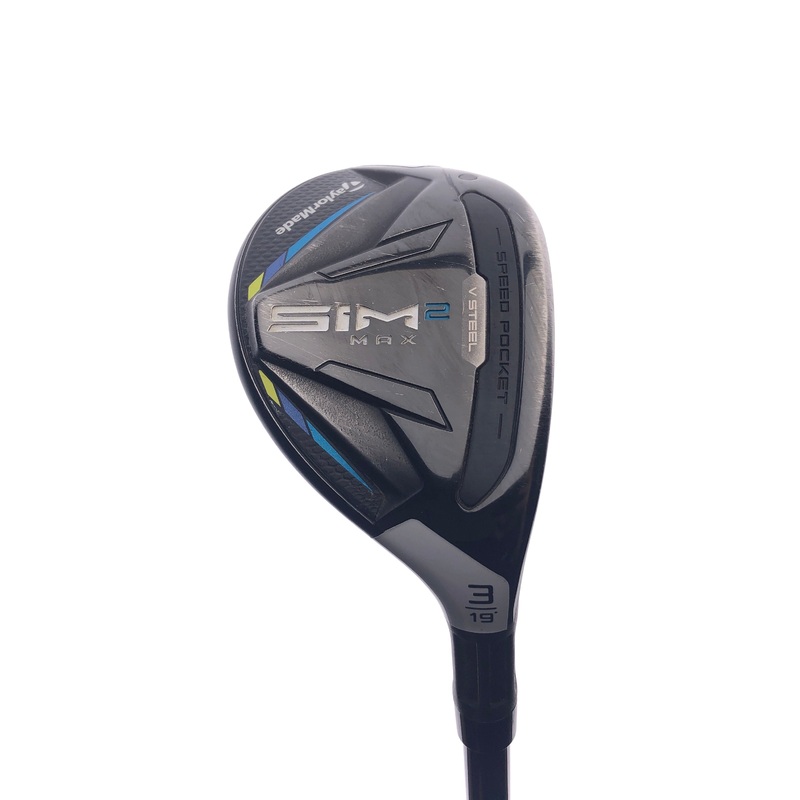 Used TaylorMade Sim2 Max Rescue 3 Hybrid / 19 Degrees / Stiff Flex