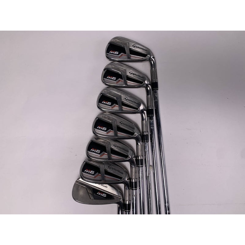 TaylorMade M6 Iron Set 5-PW+GW KBS Max 85g Stiff Steel Mens RH +1/2”