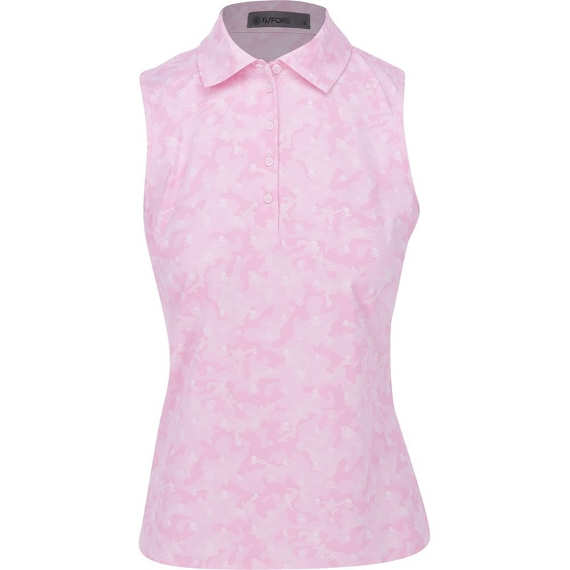 Women’s Icon Camo Silky Tech Nylon Sleeveless Polo