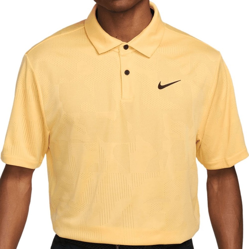 Dri-FIT Tour Jacquard Polo|Topaz Gold/Black|Lapis/White|Small
