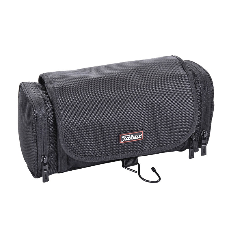 TITLEIST Players Hanging Toiletries Bag (Black/Red)
