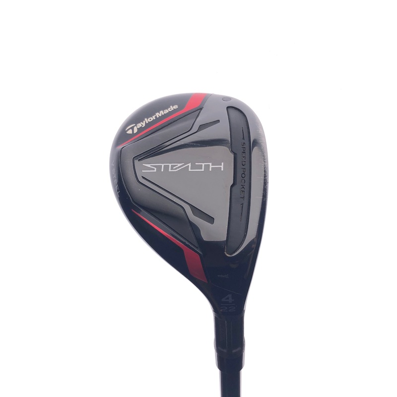 Used TaylorMade Stealth Rescue 4 Hybrid / 22 Degrees / Regular Flex