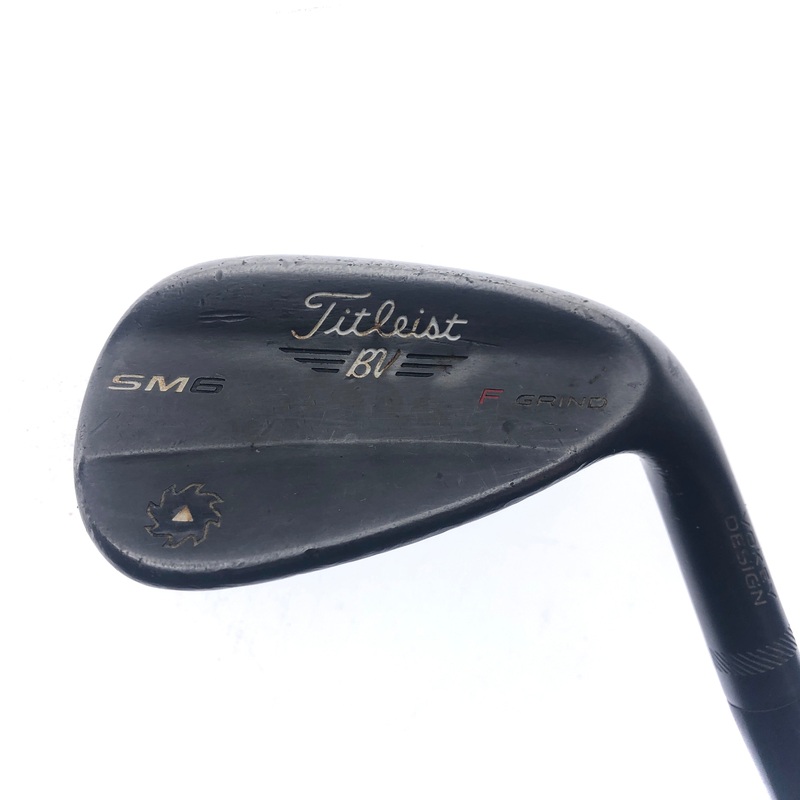 Used Titleist Vokey SM6 Jet Black Gap Wedge / 50.0 Degrees / Wedge Flex