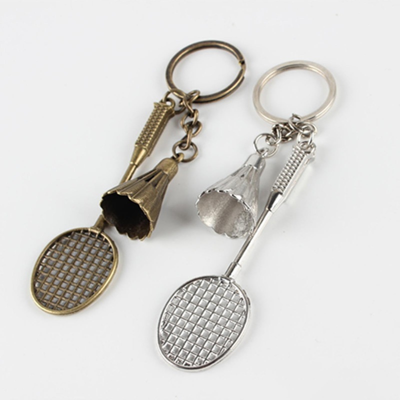 1/12pcs Badminton Keychain Three-dimensional Pendant Decorations Mini Key Rings Ornaments Home Storage