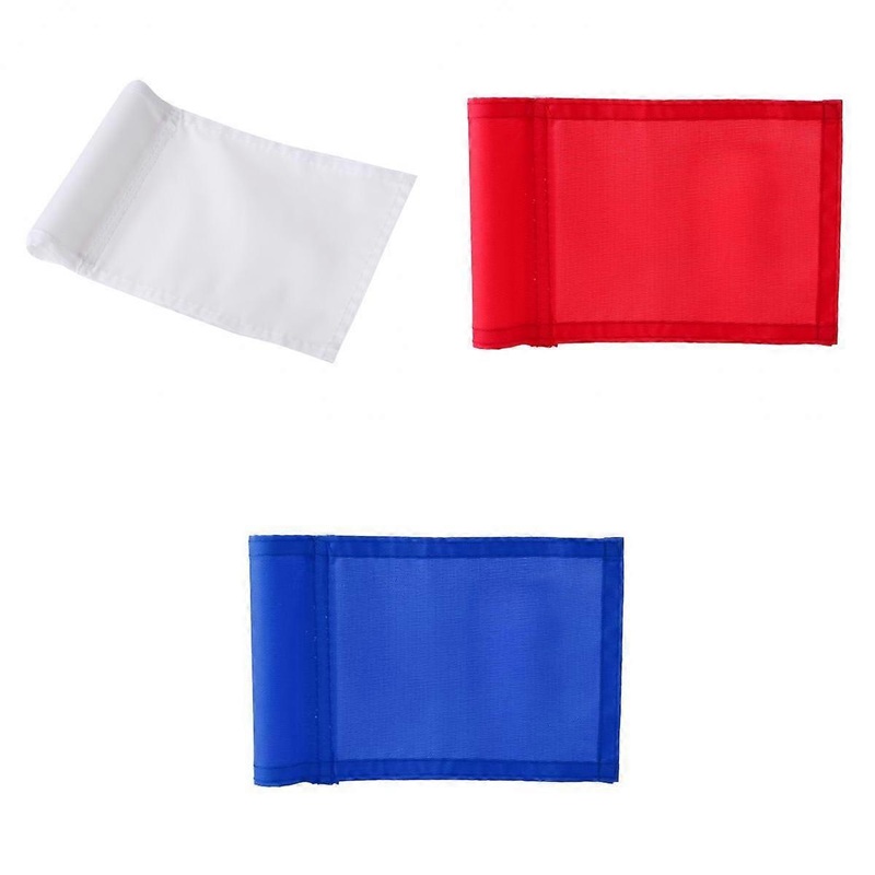 3Pcs 7×5 Solid Nylon Golf Putting Practice Green Marker Flag Garden Yard