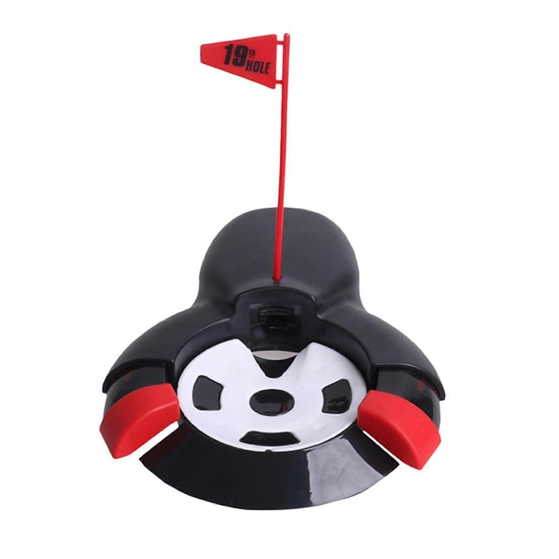 Automatic Golf Putter Cup w/ Flag Ball Return Machine Teaching Accessories
