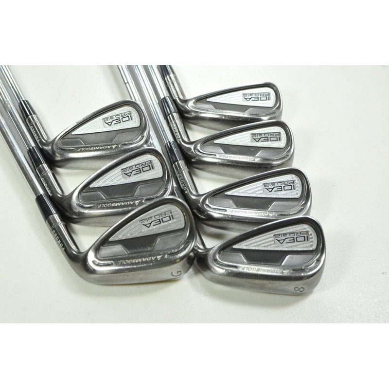 Adams Idea A12 Pro 5-PW,GW Iron Set Stiff Flex Right KBS Tour Steel # 200540