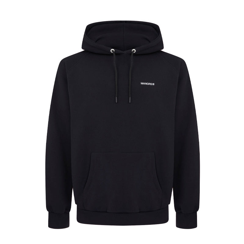 MANORS Organic Logo Men’s Hoodie (Black)