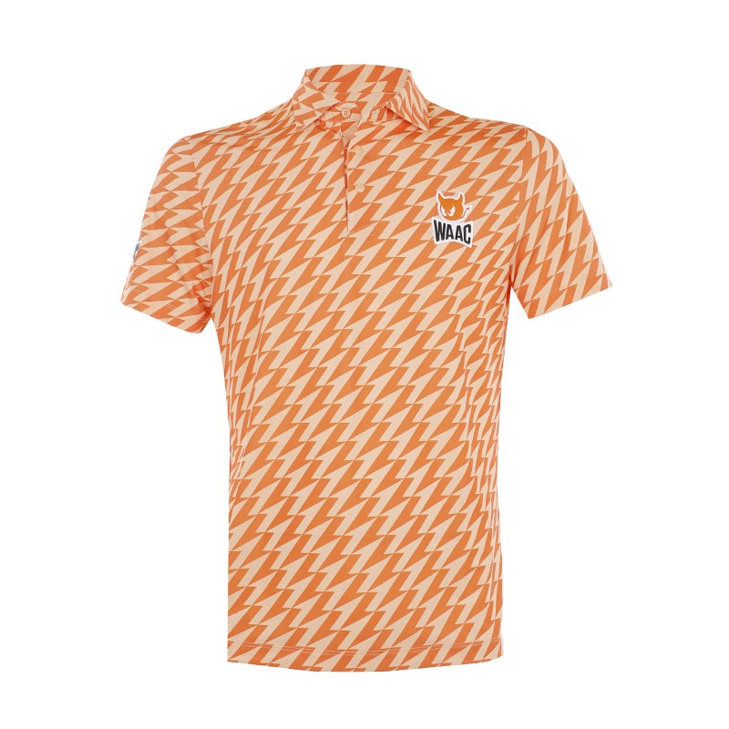 WAAC Korea Player’s Edition Arrow Print Men’s Polo (Orange)