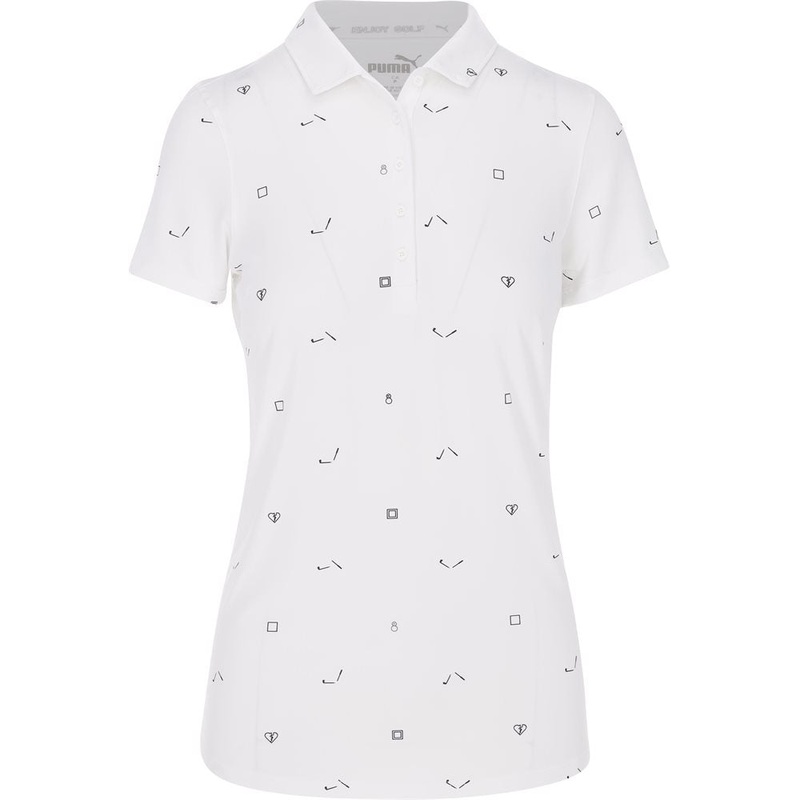 Women’s CLOUDSPUN H8 Polo|Bright White/Navy Blazer|Small|Medium|X-Large